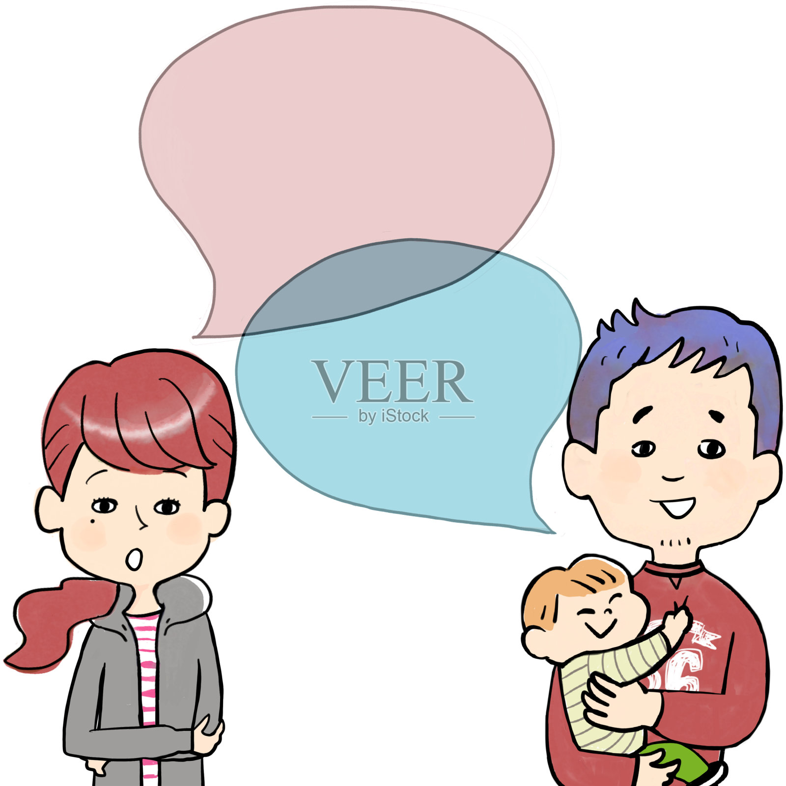 男女之间的沟通设计元素图片