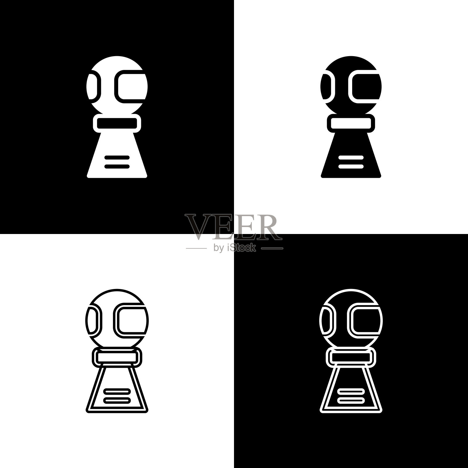 设置奖励杯与棒球图标隔离在黑色和白色的背景。冠军奖杯的象征。冠军或比赛奖杯。体育运动的成就。向量插画图片素材