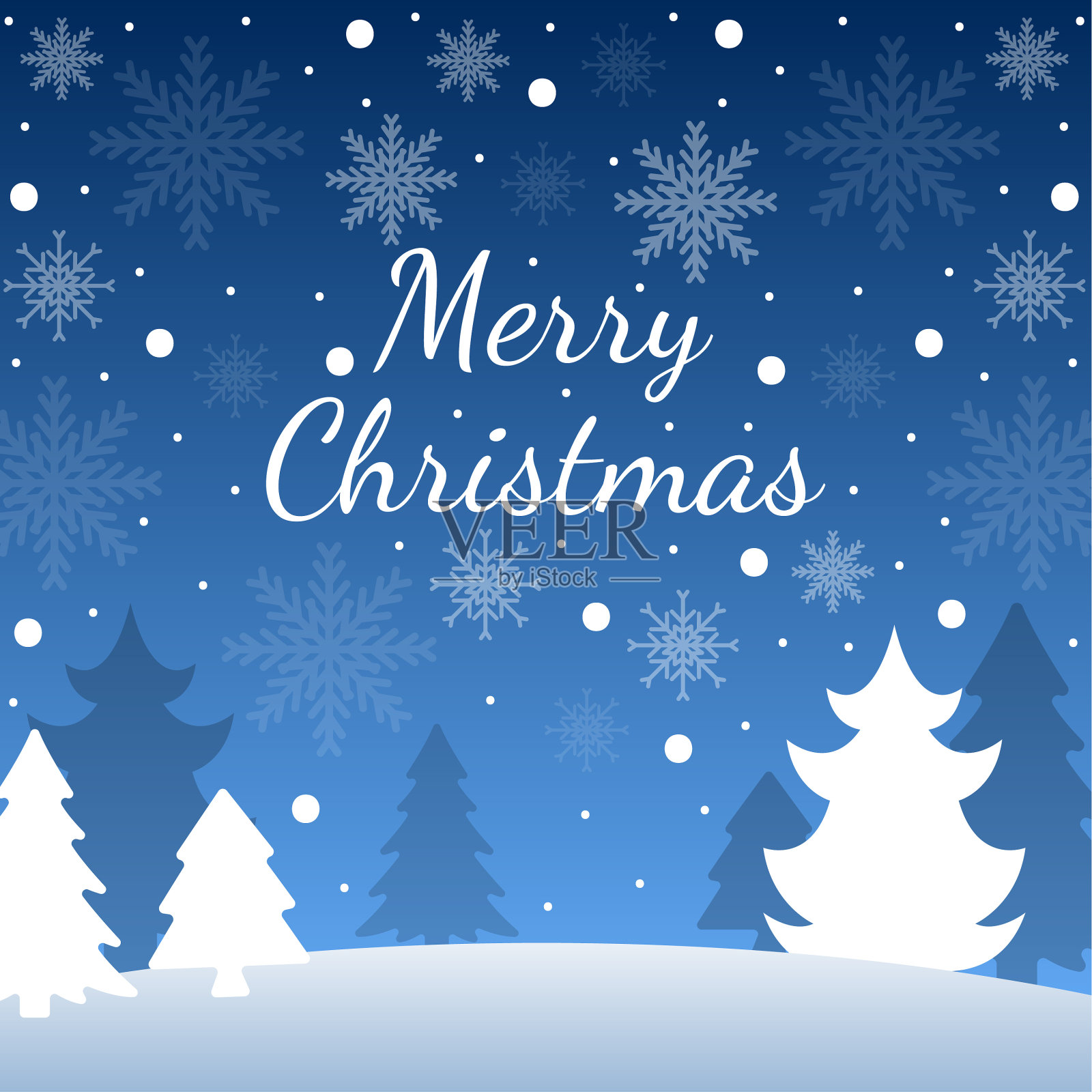 圣诞背景卡片模板设计插画图片素材