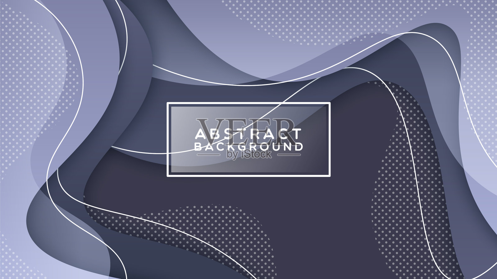 彩色液体与几何背景配合插画图片素材