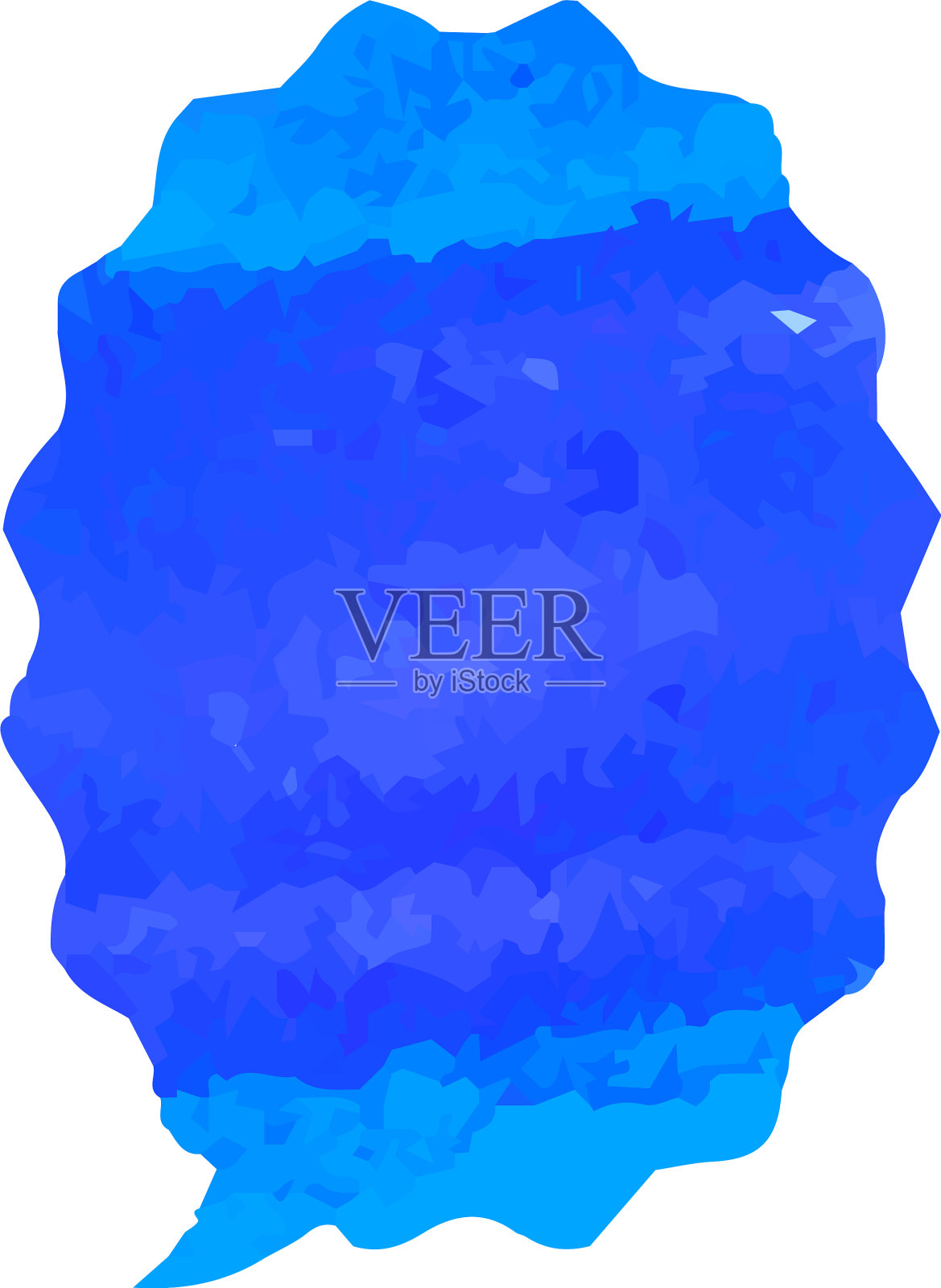 冷水彩似的卡通演讲气球插画图片素材