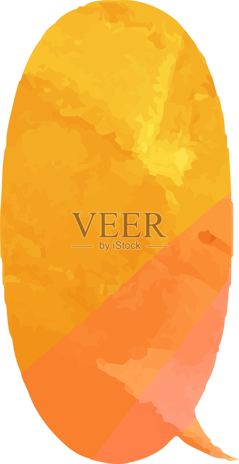 温暖的水彩般的卡通演讲气球插画图片素材