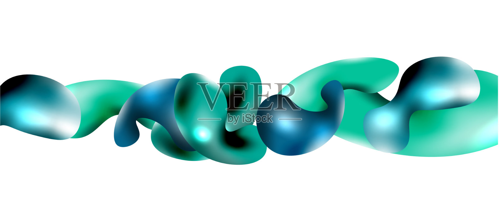 气泡抽象了背景液体的飞溅插画图片素材