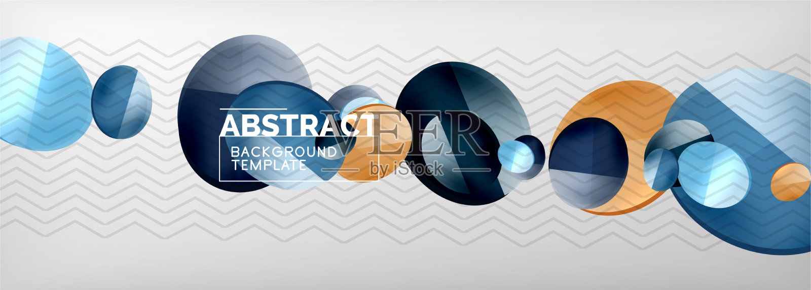 抽象光滑圆形背景插画图片素材