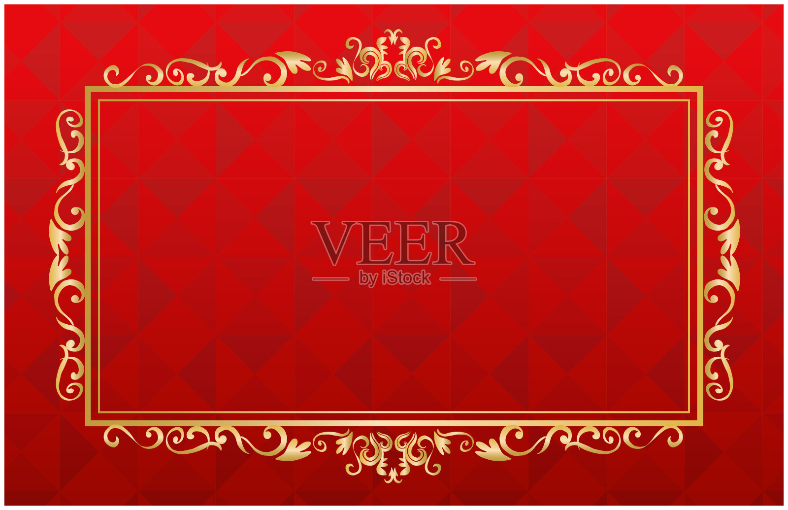 西方古董相框插画图片素材