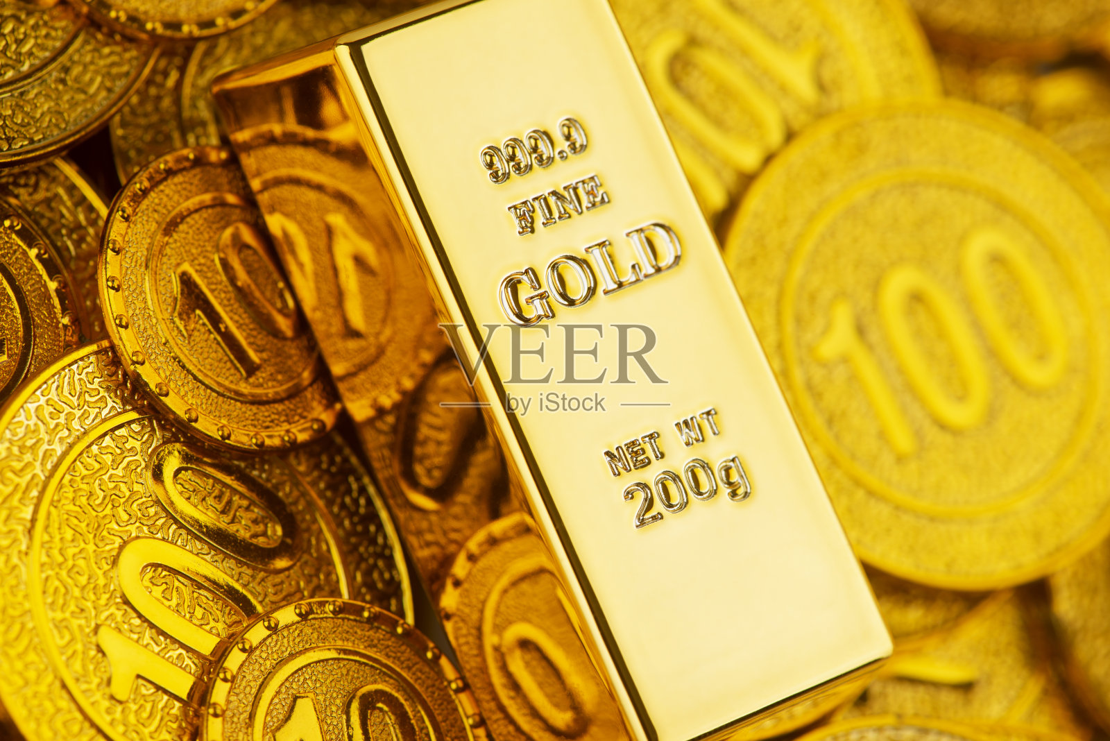 金条和金币照片摄影图片