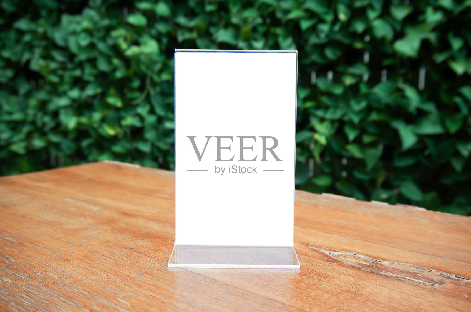 模拟菜单框架站在酒吧餐厅咖啡厅的木桌上。空间的文本。菜单空白空白的文字营销推广照片摄影图片