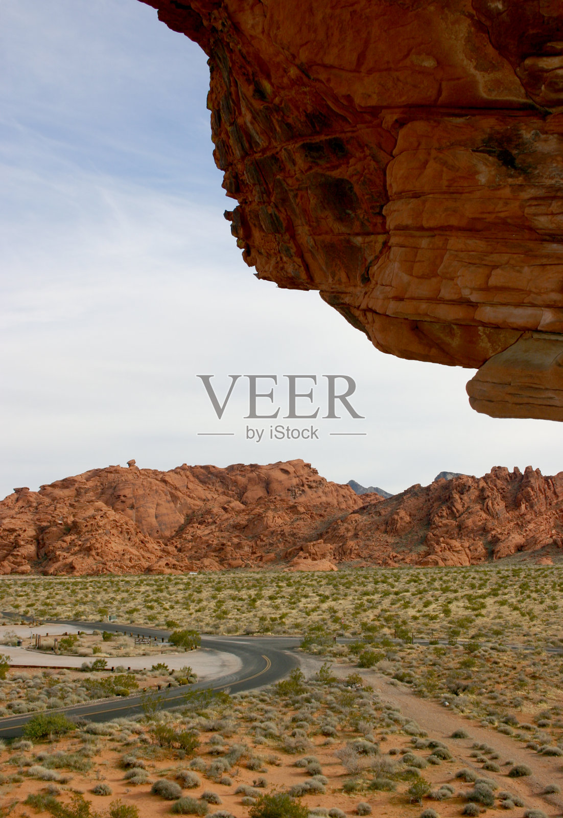 位于内华达州火谷州立公园的道路照片摄影图片