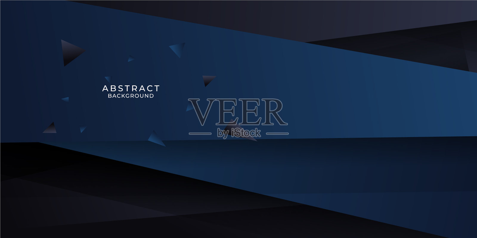 抽象蓝色背景，深蓝色背景插画图片素材