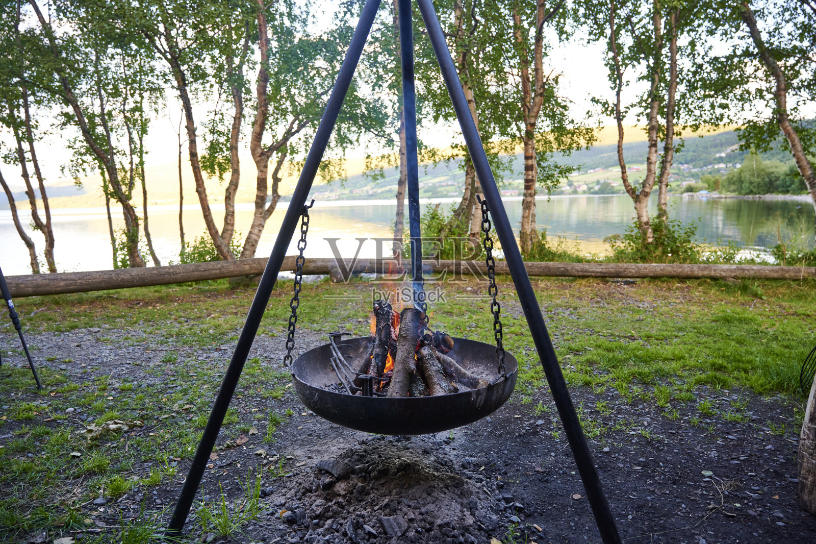 斯堪的纳维亚半岛的野营旅行照片摄影图片