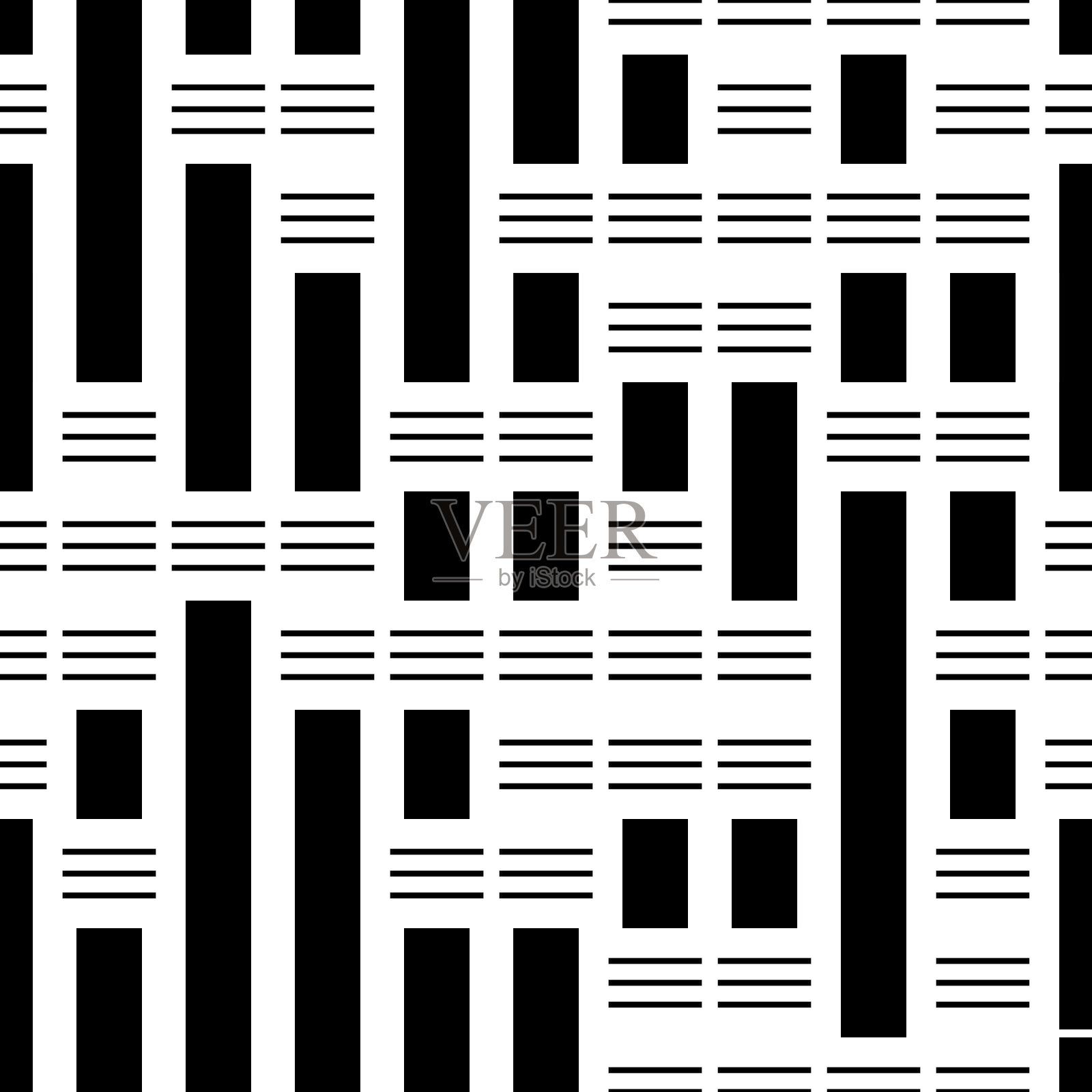 水平和垂直无缝模式插画图片素材