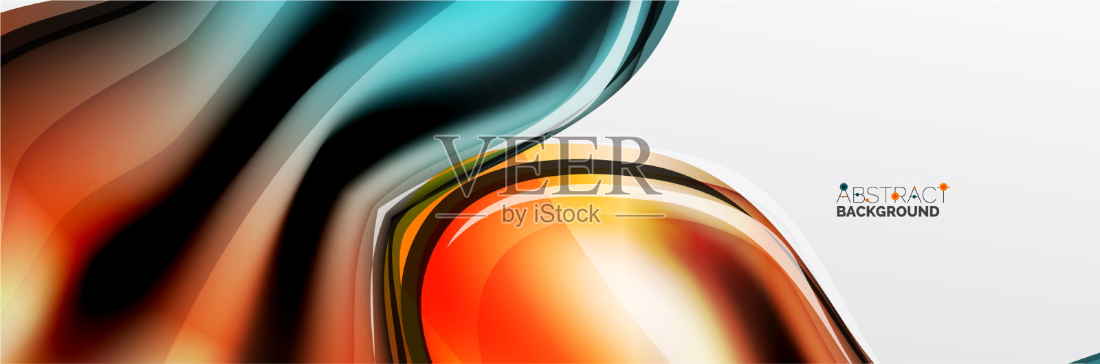 摘要背景流动式液体插画图片素材