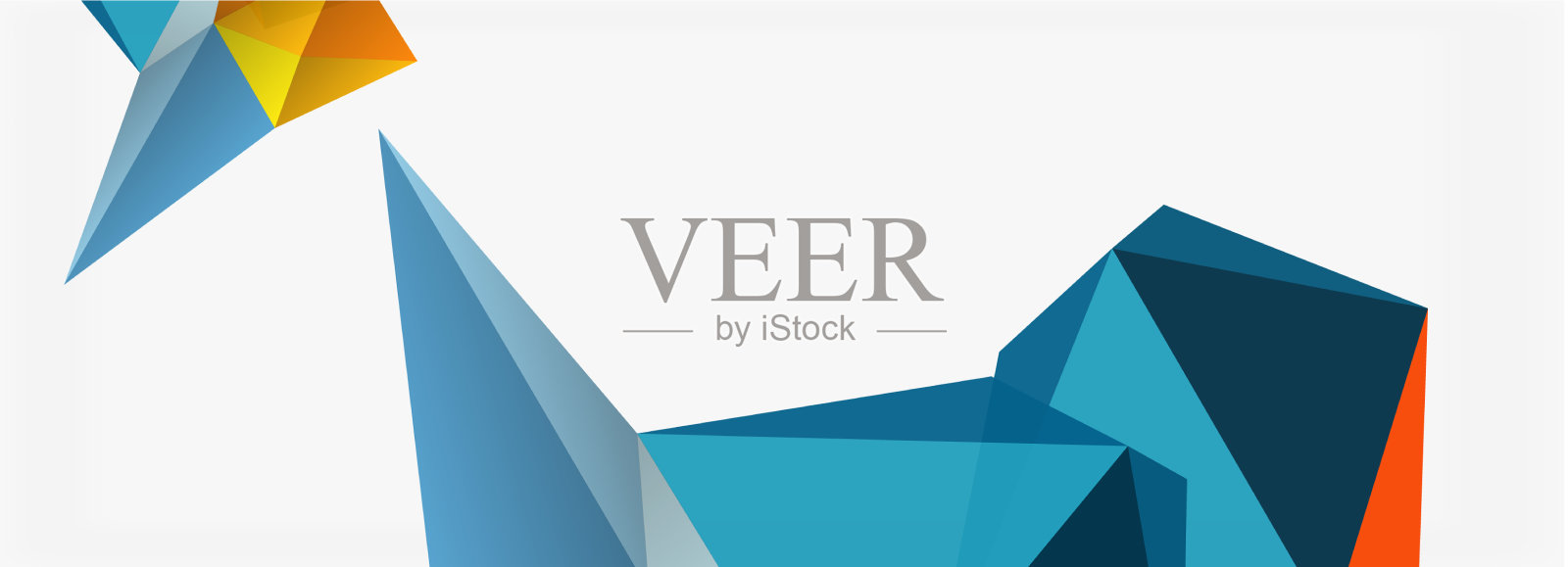 3d马赛克抽象背景低聚形状插画图片素材