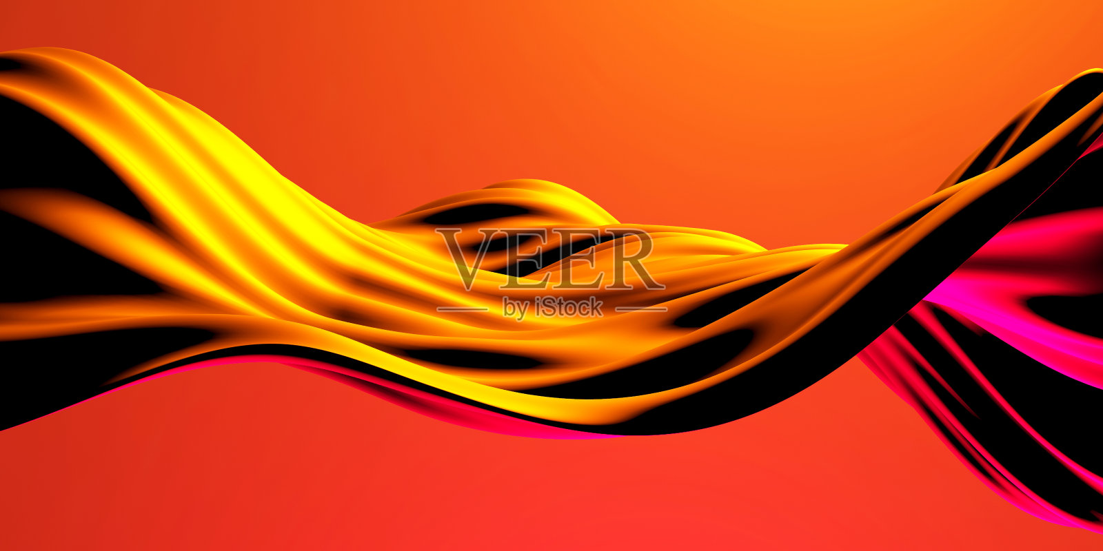 彩色液体金属波浪背景照片摄影图片