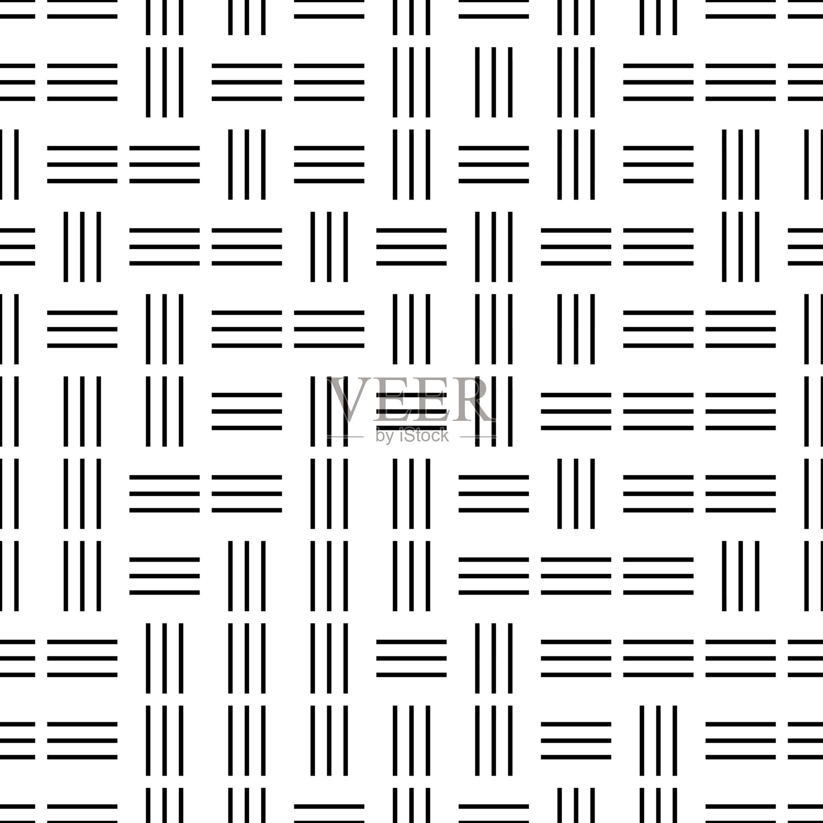 水平和垂直无缝模式插画图片素材