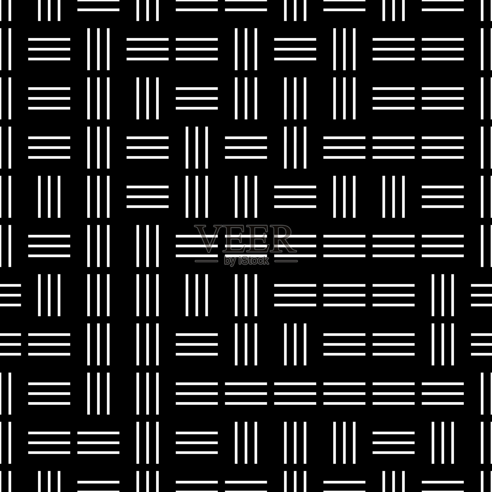 水平和垂直无缝模式插画图片素材