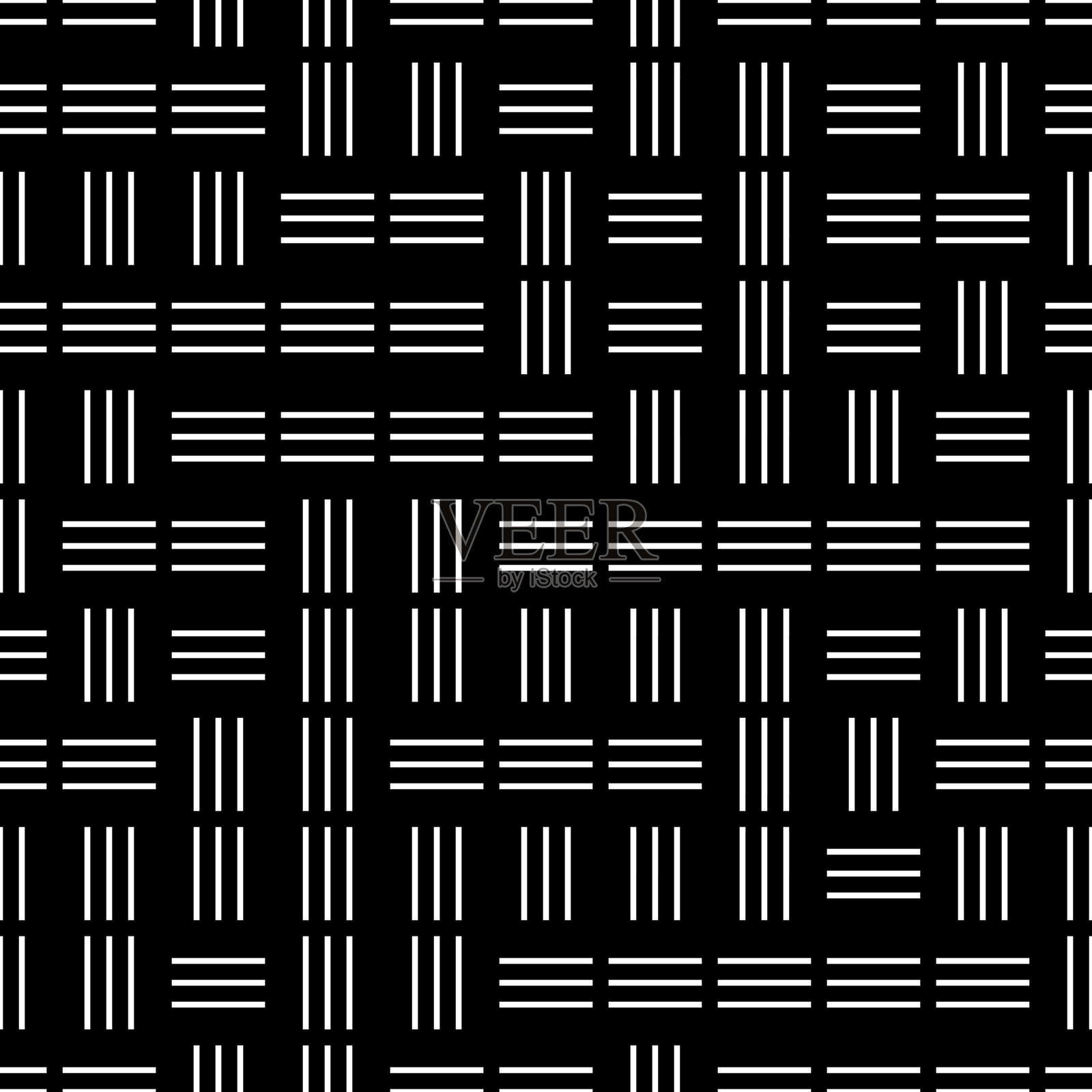 水平和垂直无缝模式插画图片素材