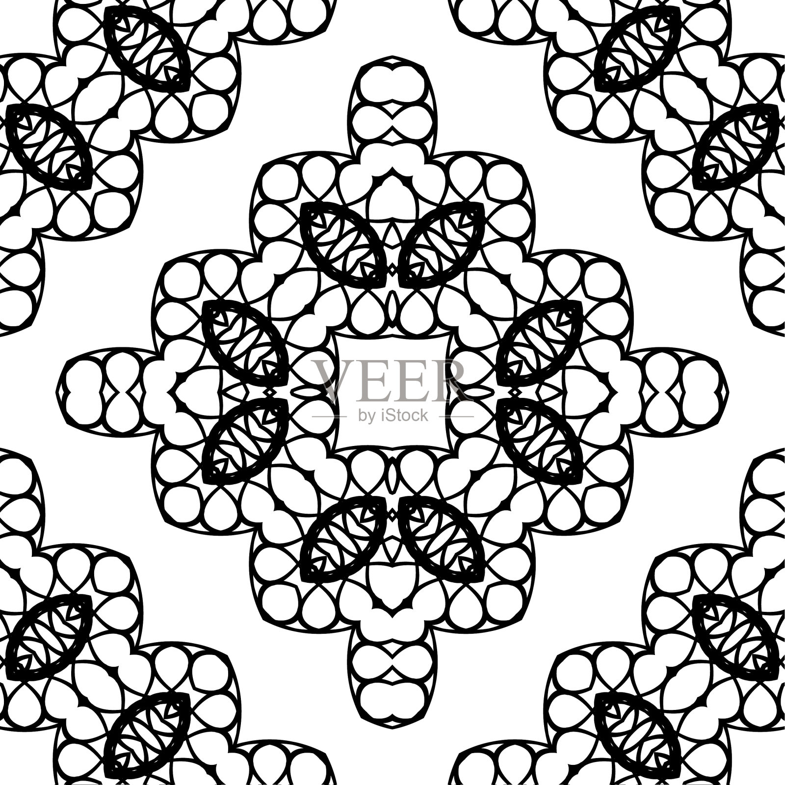 设计无缝花边装饰图案插画图片素材