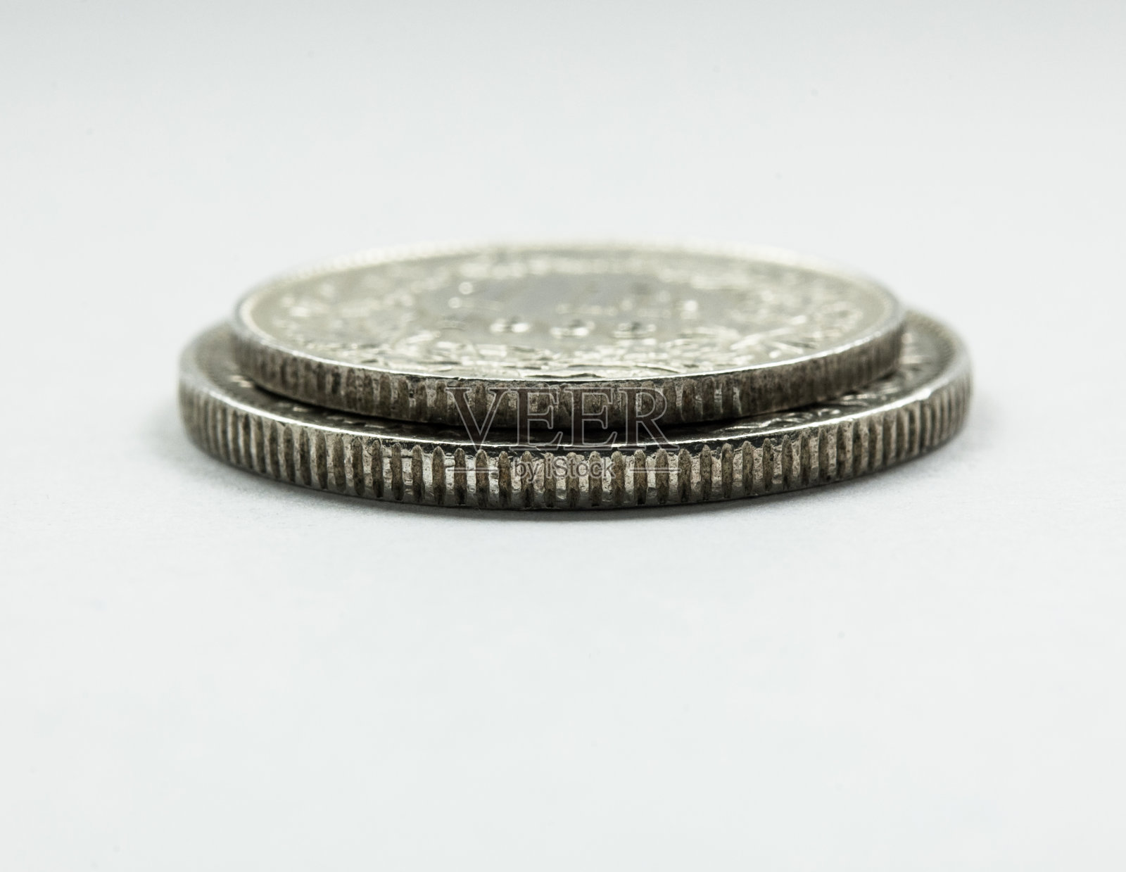 瑞士货币硬币有芦苇边照片摄影图片