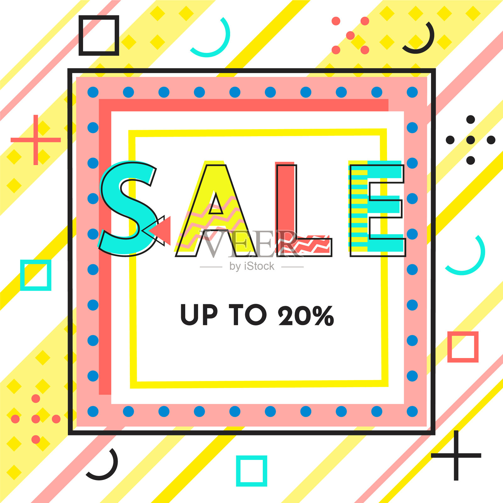 抽象几何泡沫热销新到来设计元素图片