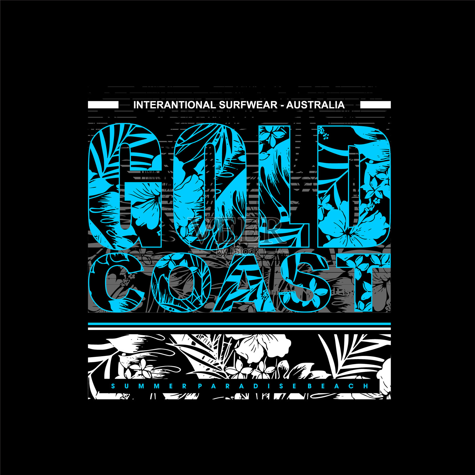 黄金海岸抽象纹理复古时尚插画图片素材