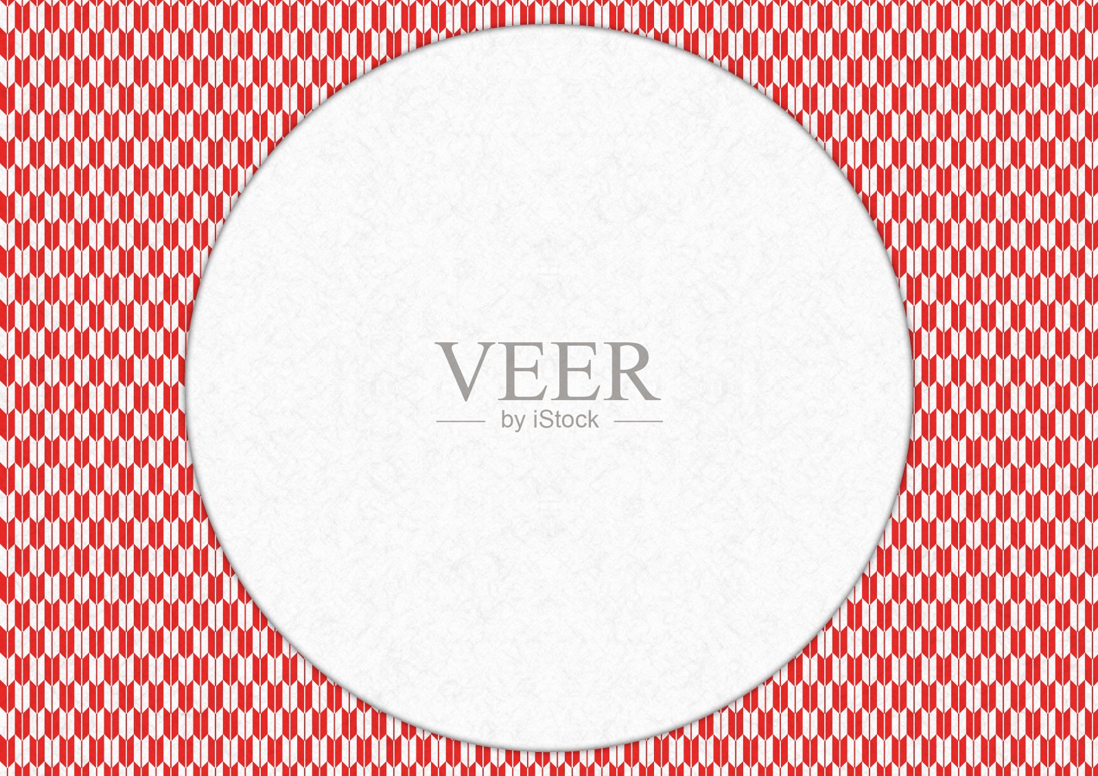 圆形框架与红色箭头图案插画图片素材