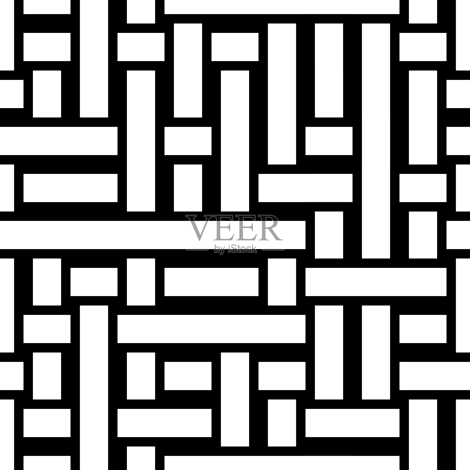 水平和垂直无缝模式插画图片素材