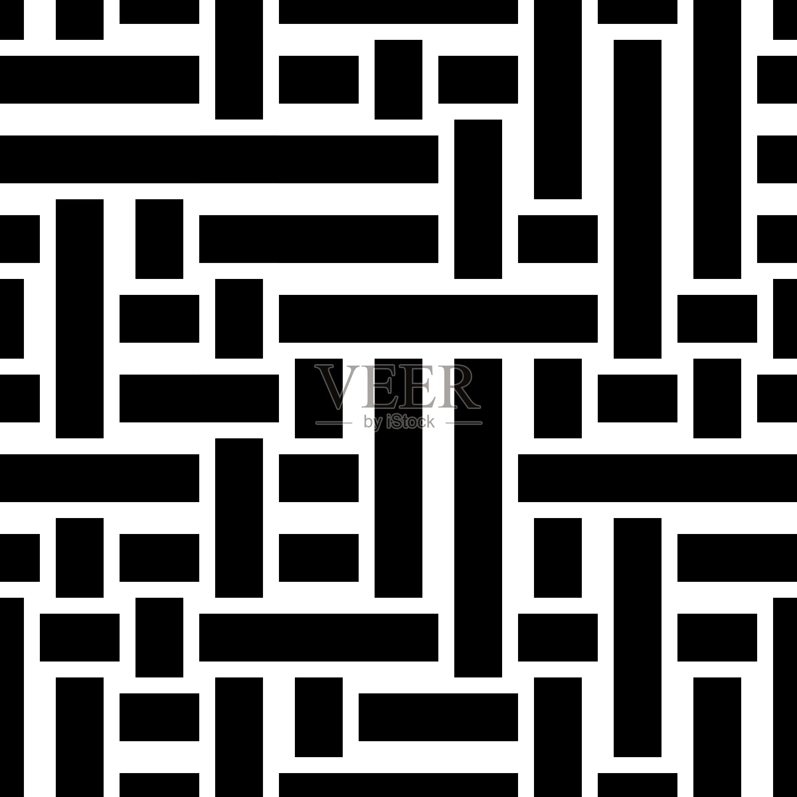 水平和垂直无缝模式插画图片素材