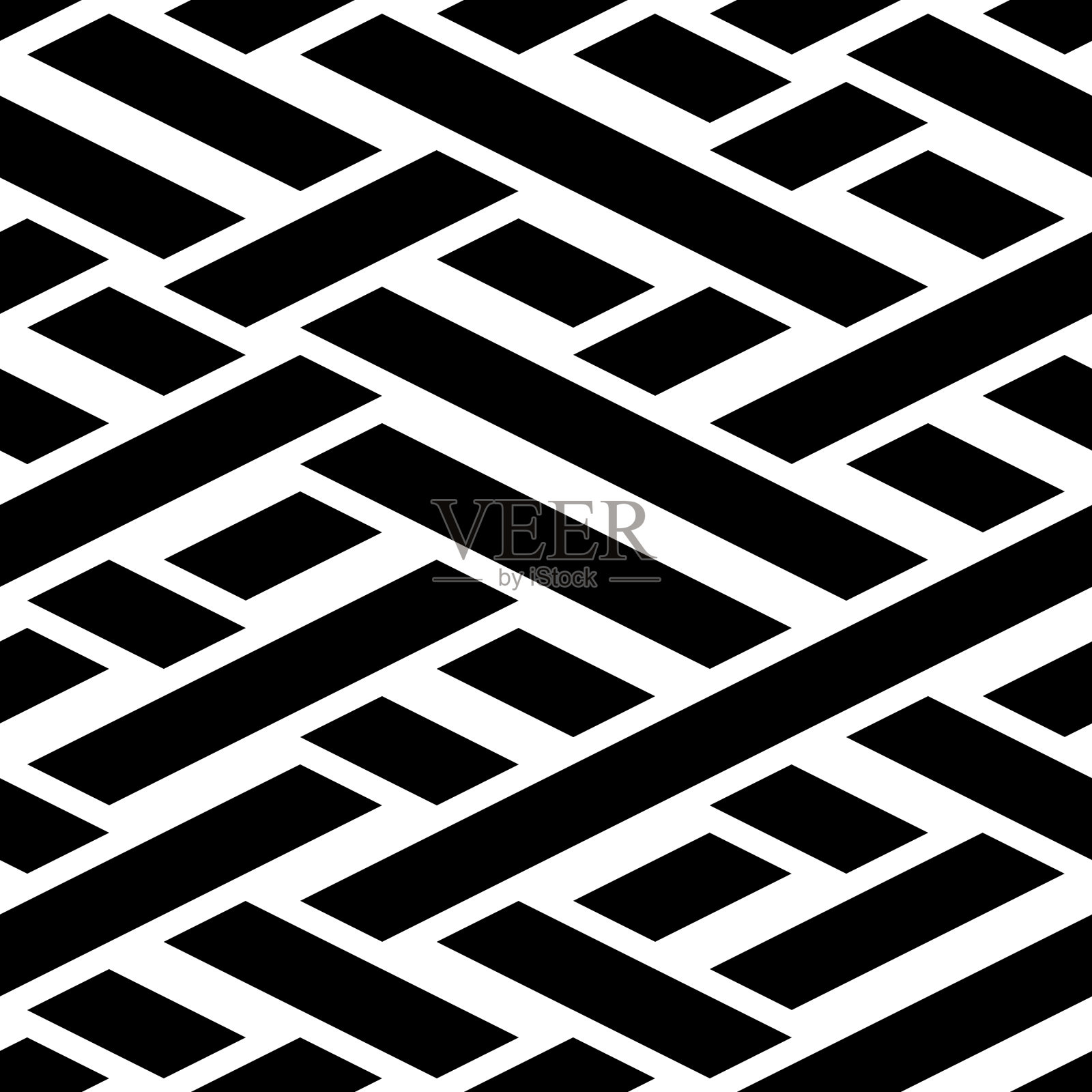 无缝模式与斜黑带插画图片素材