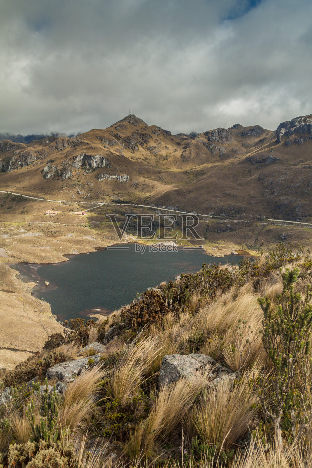 厄瓜多尔卡加斯国家公园景观鸟瞰图照片摄影图片