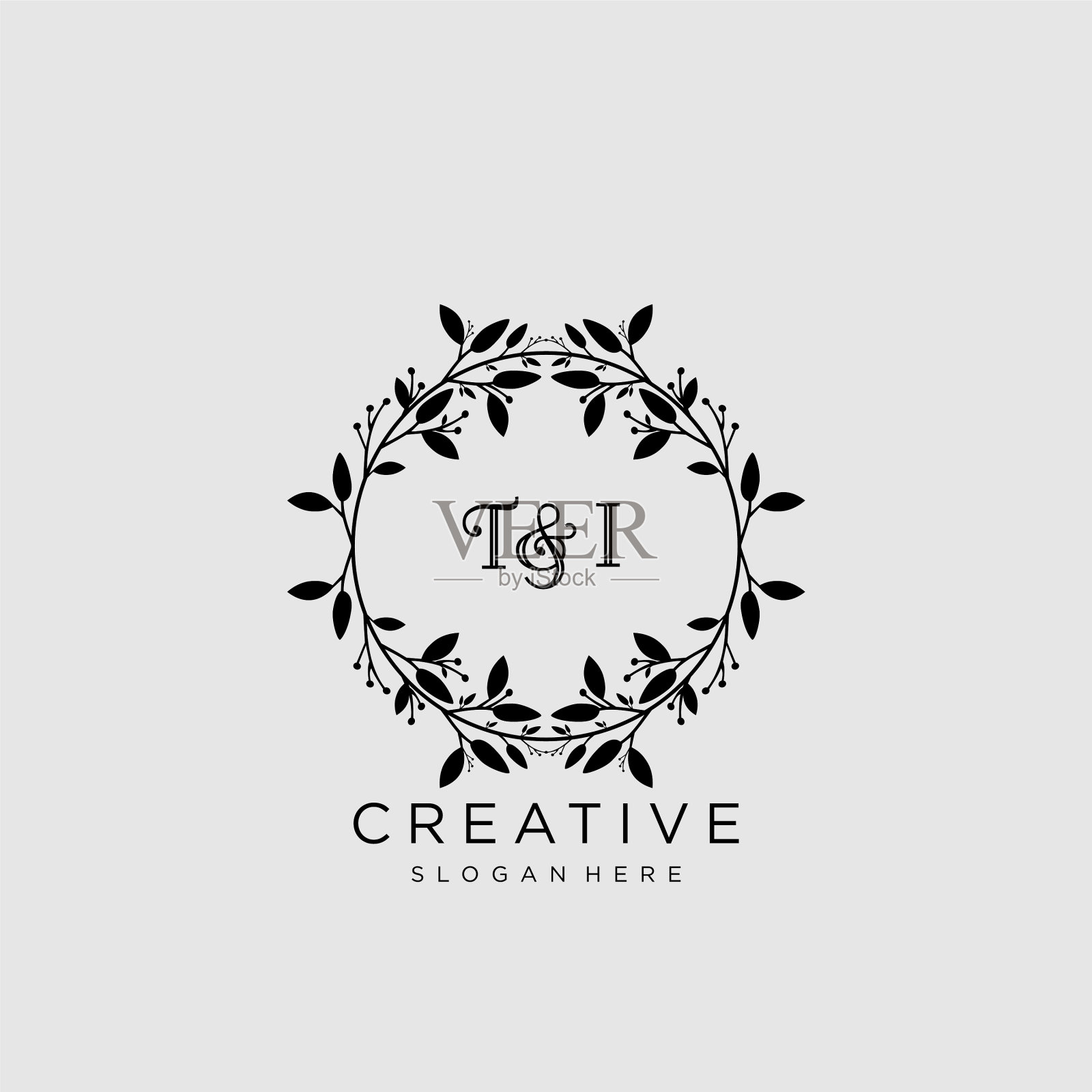 泰美最初标志婚纱时尚精品店插画图片素材