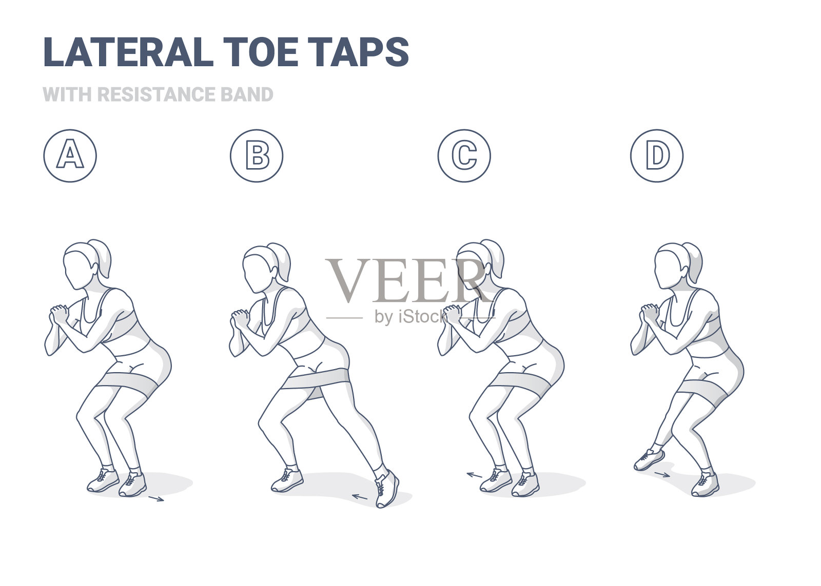 侧脚趾轻拍与抵抗乐队女孩家插画图片素材