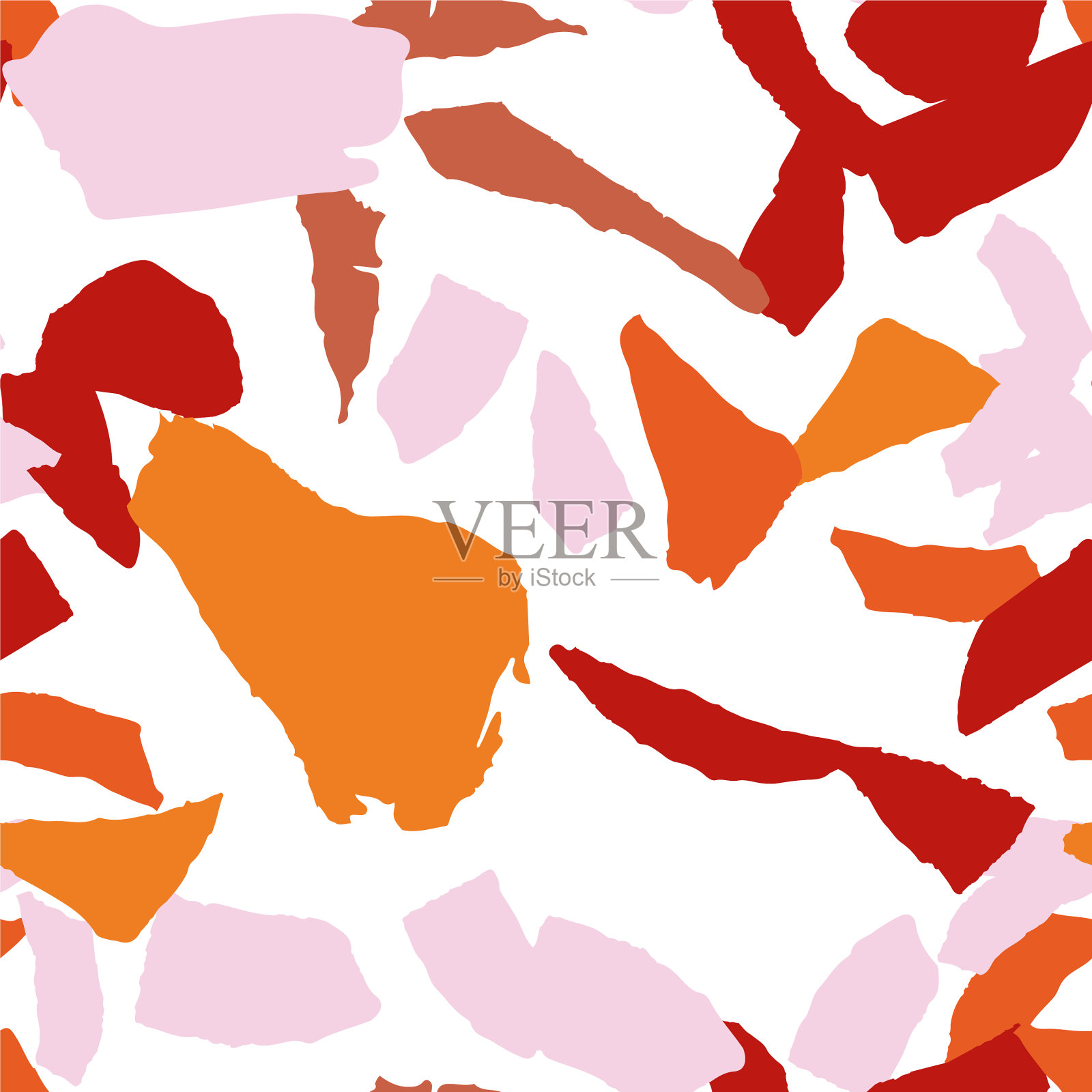 棕色和橙色的水磨石无缝瓷砖插画图片素材