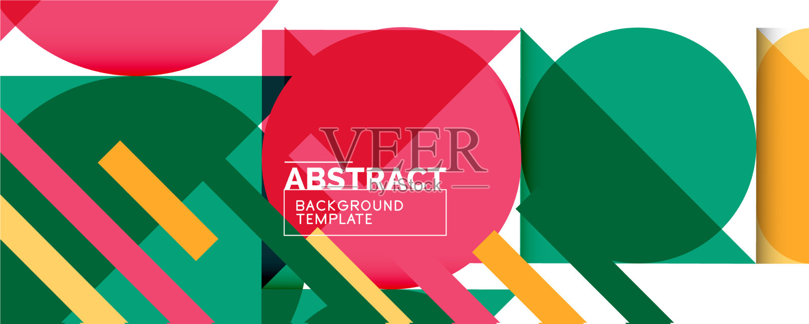 简单的圆圈和三角形是抽象的背景插画图片素材