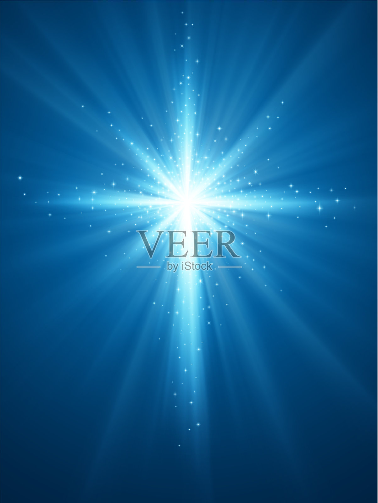 复活节背景与光和交叉射线插画图片素材