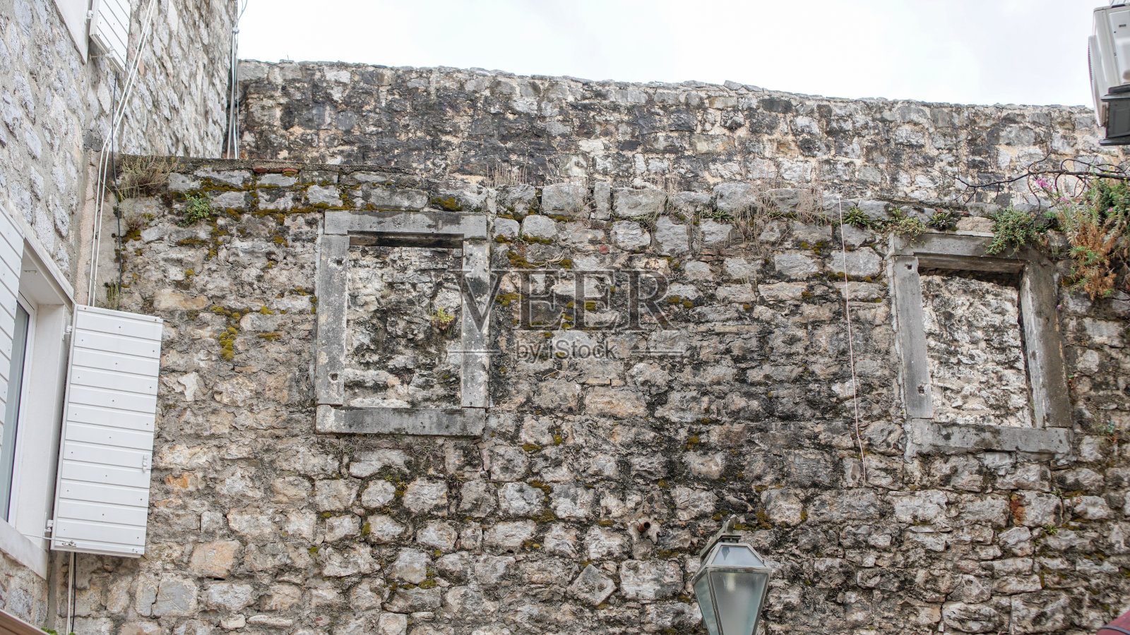 黑山古城布德瓦照片摄影图片