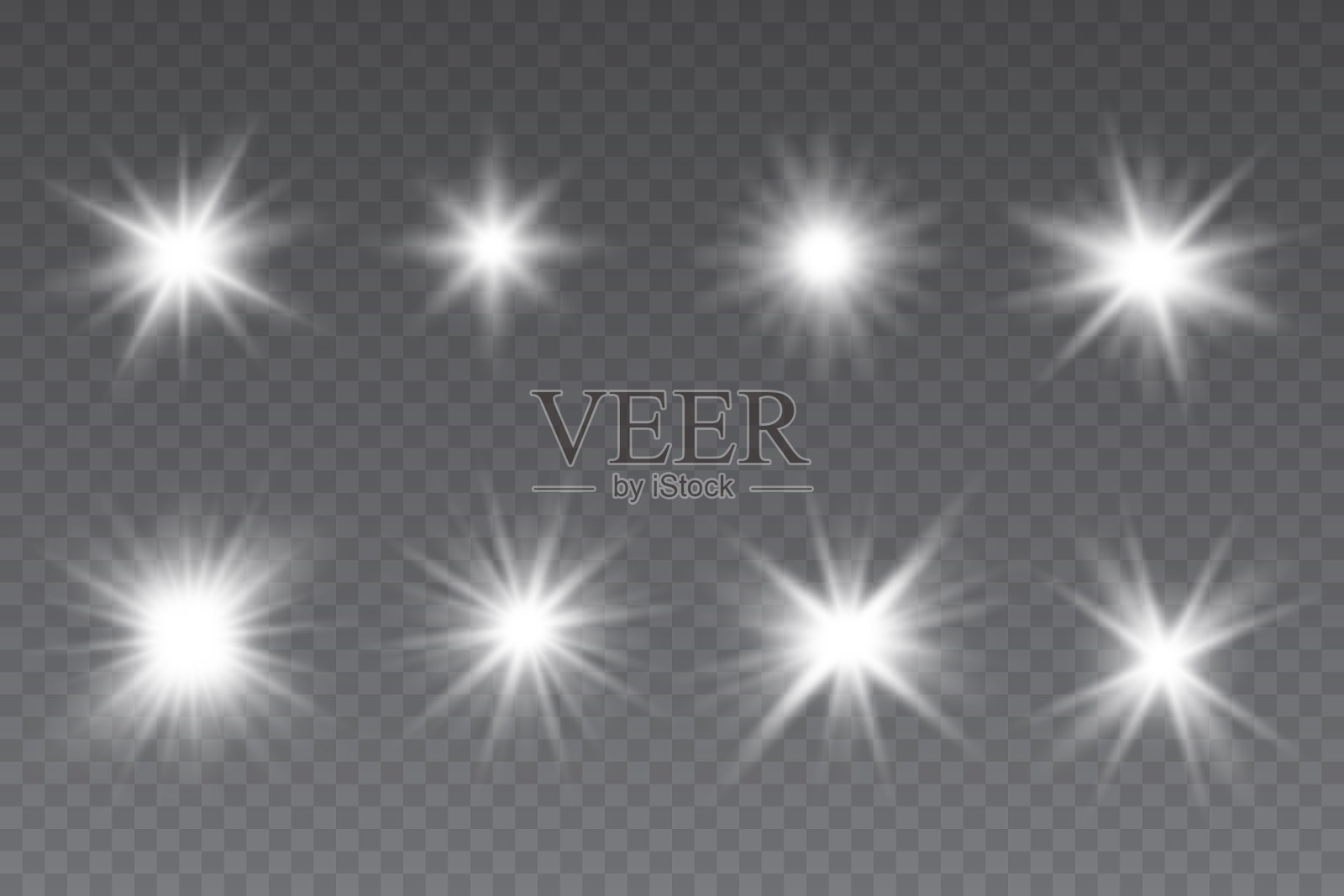 发光集插画图片素材