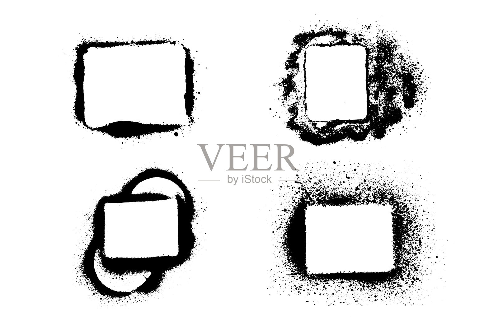 喷漆的垃圾纹理。插画图片素材