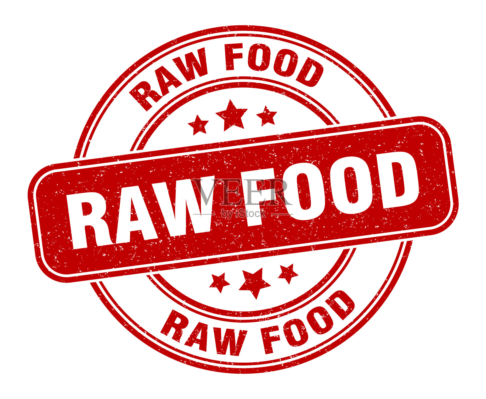 生食券生食标签圆形垃圾标志插画图片素材