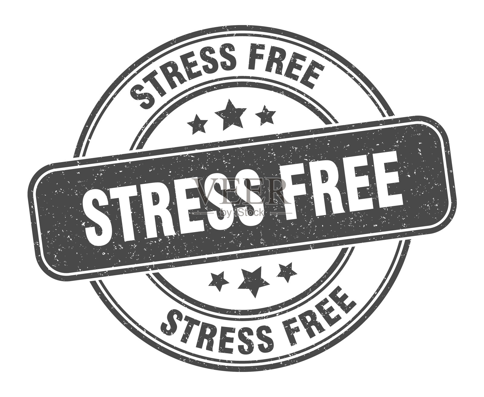 应力自由邮票应力自由标签圆形垃圾插画图片素材