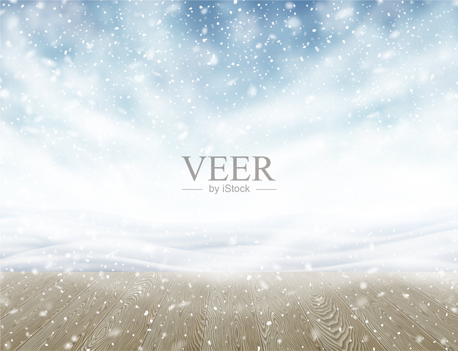 暴雪插画图片素材