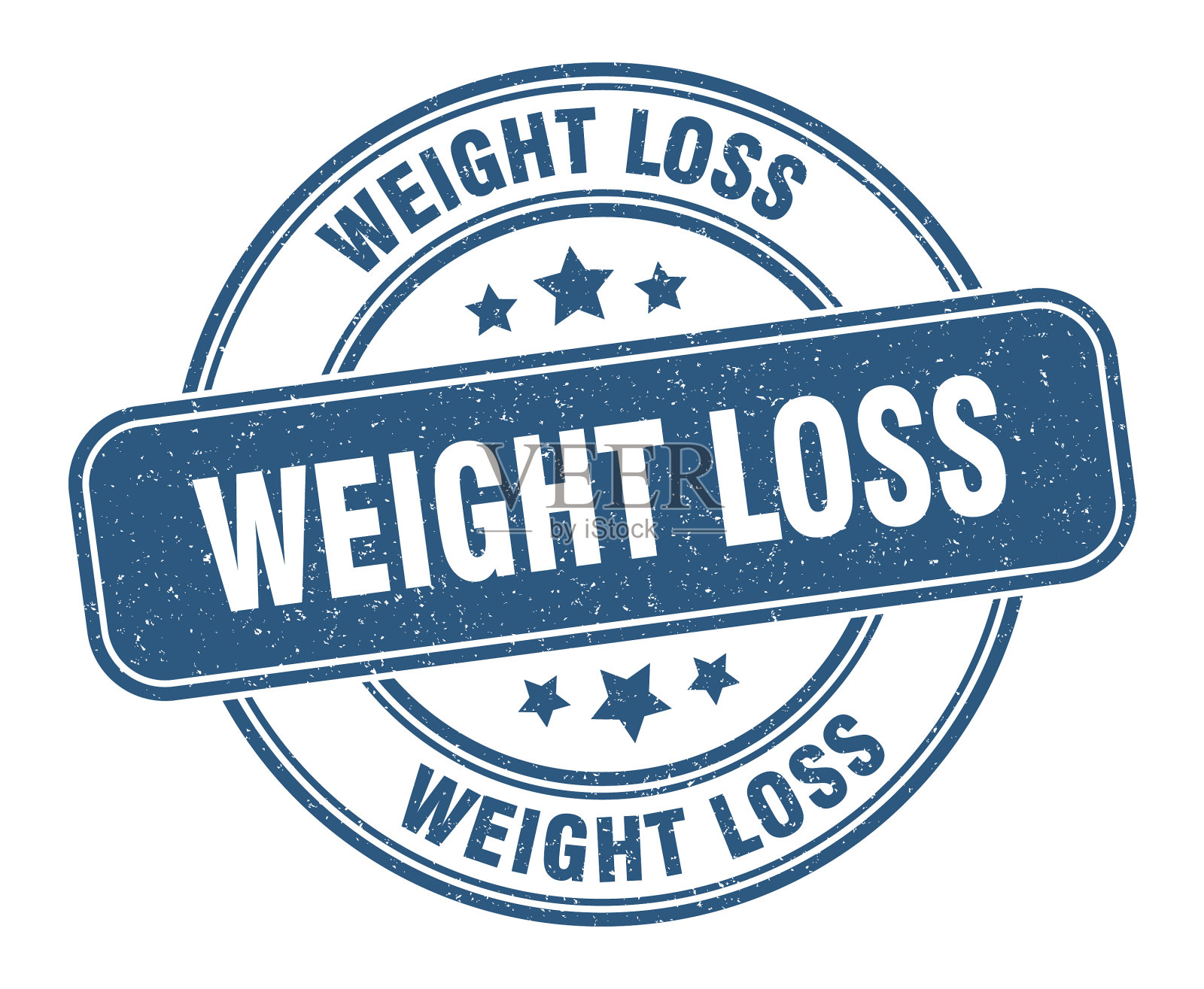 减肥邮票减肥标签圆形垃圾插画图片素材