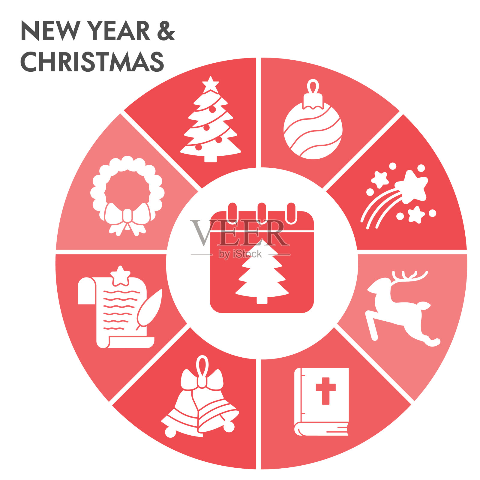 圣诞信息图形设计模板与图标插画图片素材