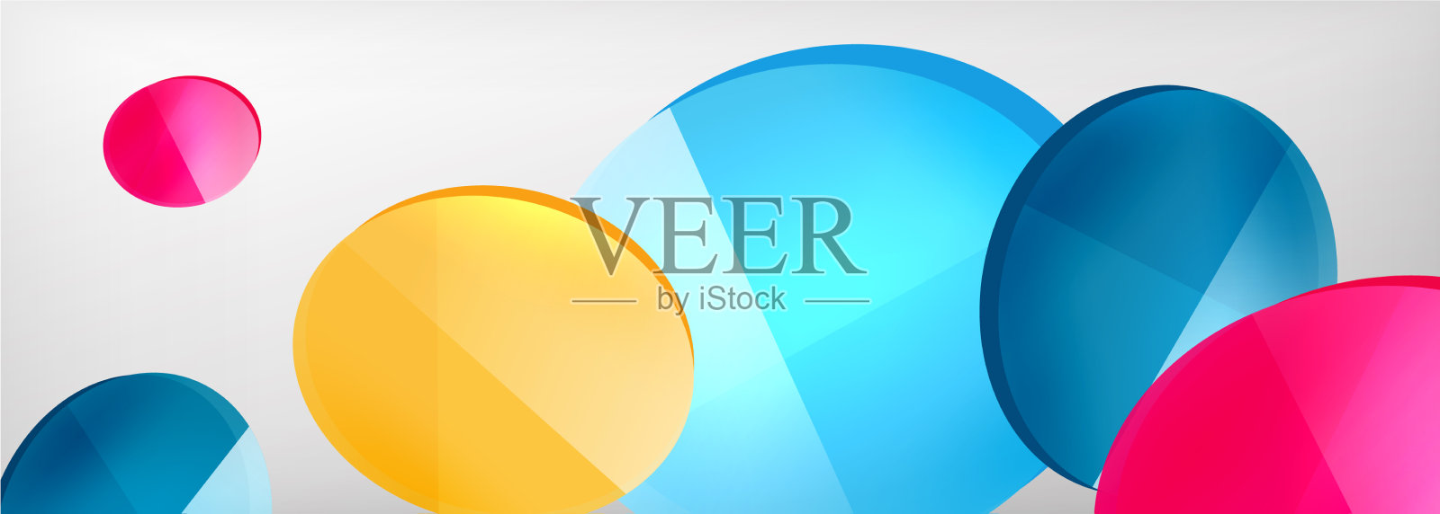 抽象光滑圆形背景插画图片素材