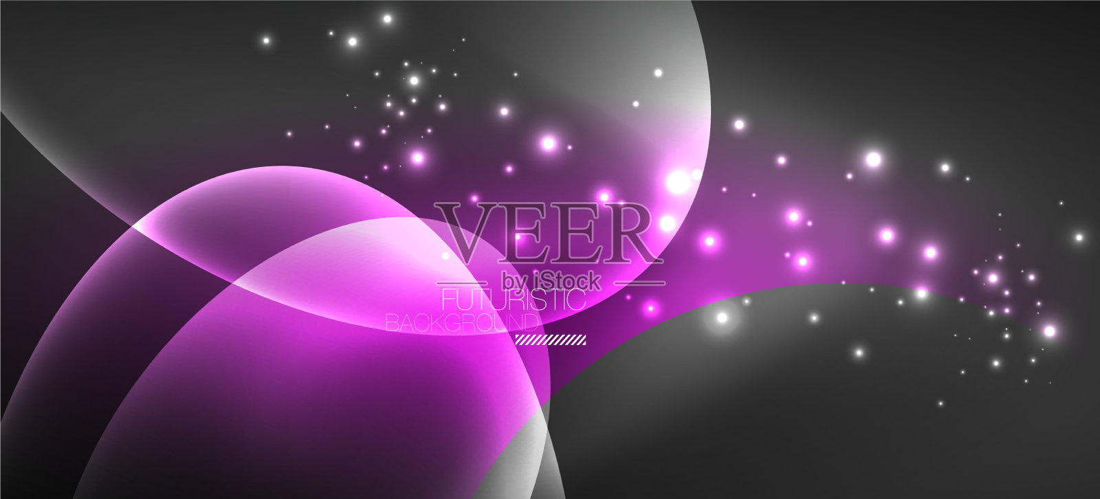 霓虹椭圆抽象背景闪亮明亮插画图片素材