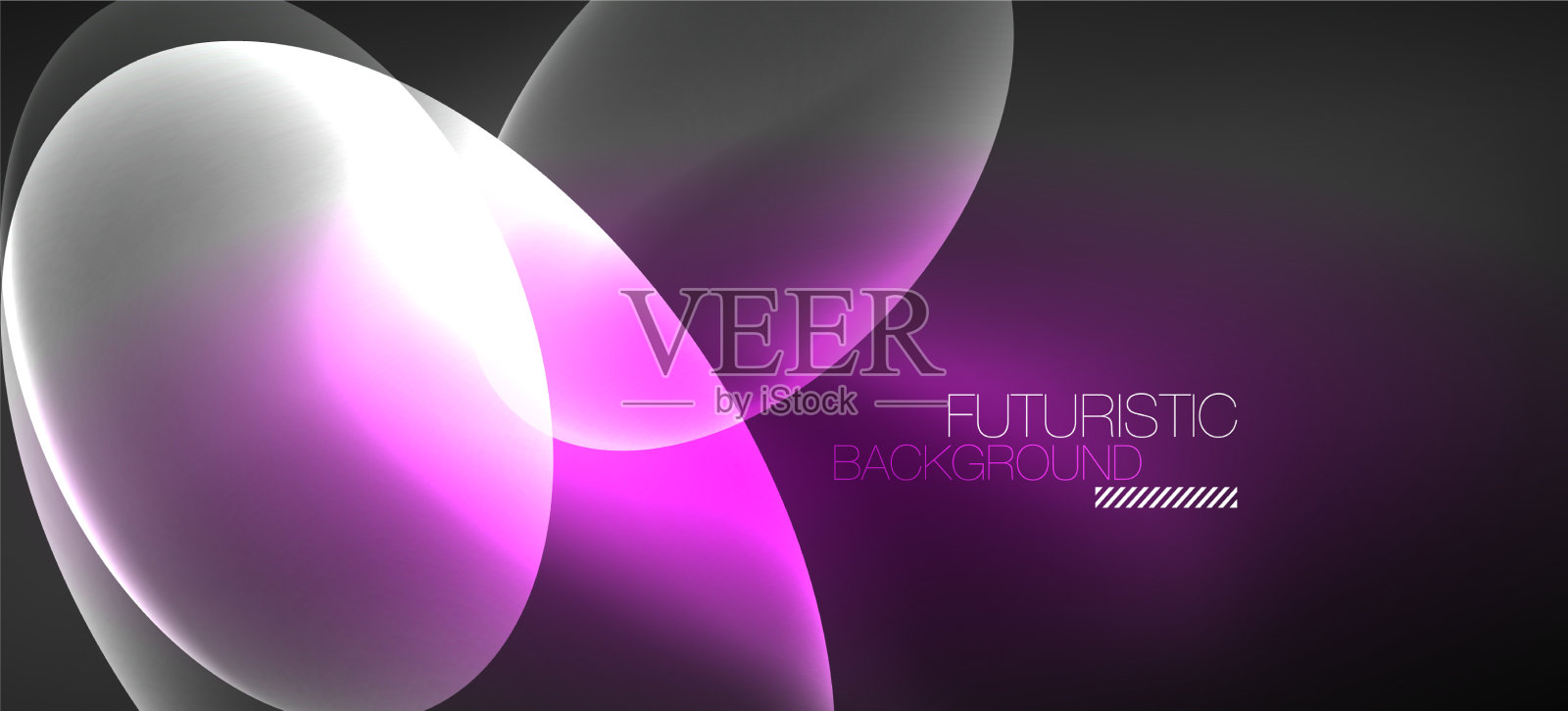 霓虹椭圆抽象背景闪亮明亮插画图片素材