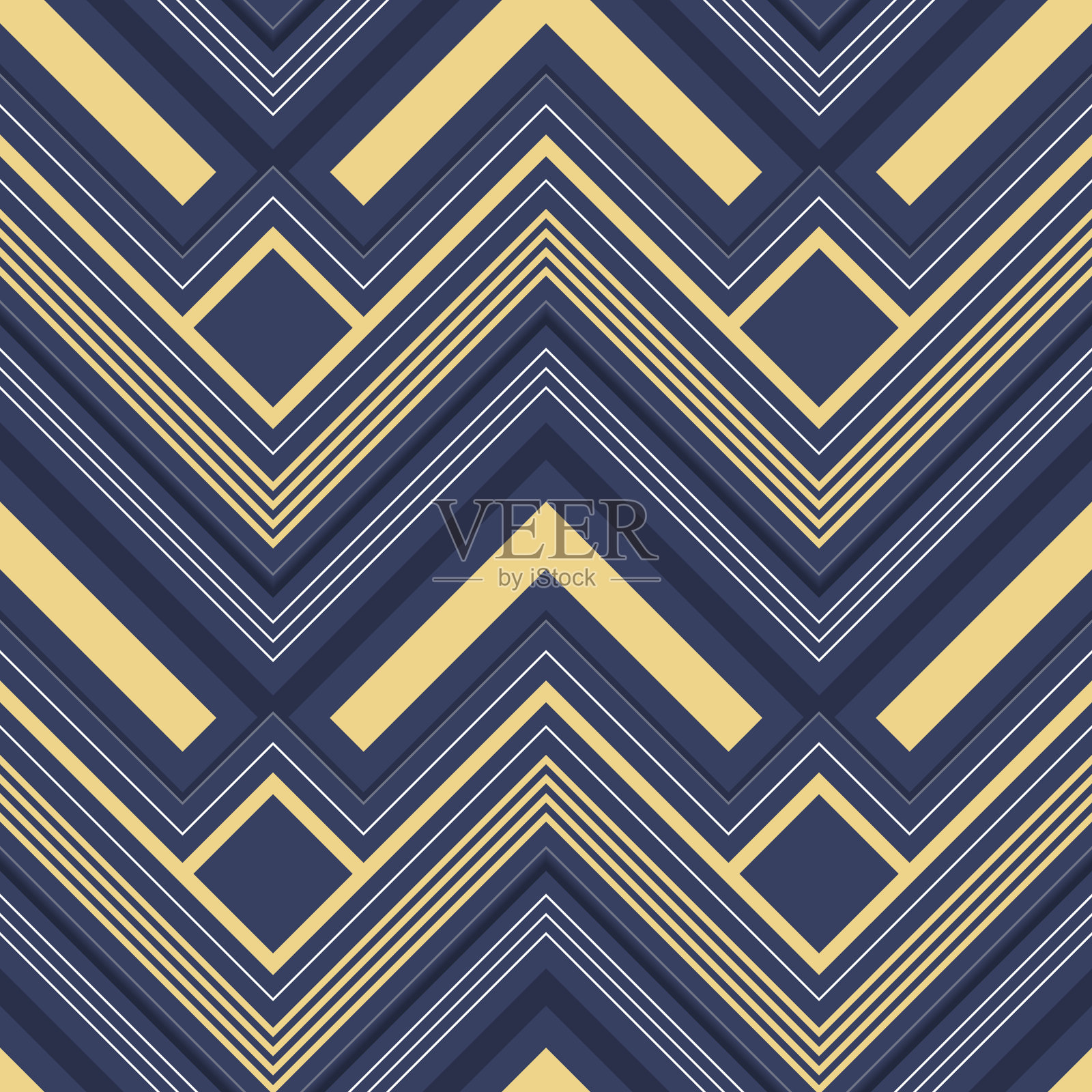 抽象之字形图案豪华的颜色插画图片素材