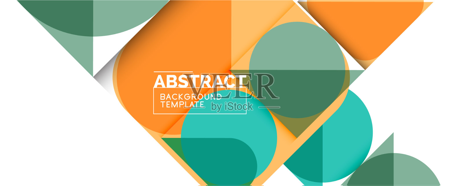 简单的圆圈和三角形是抽象的背景插画图片素材