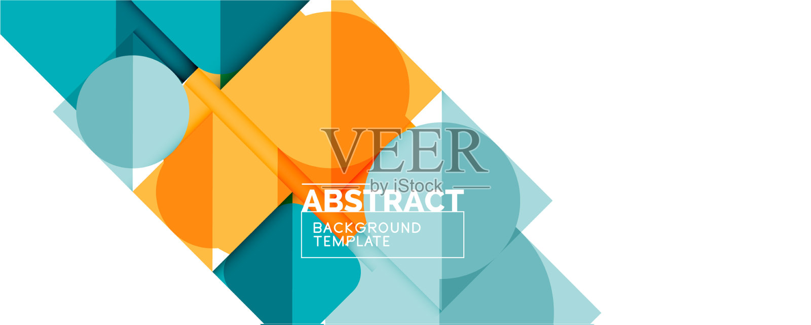 简单的圆圈和三角形是抽象的背景插画图片素材