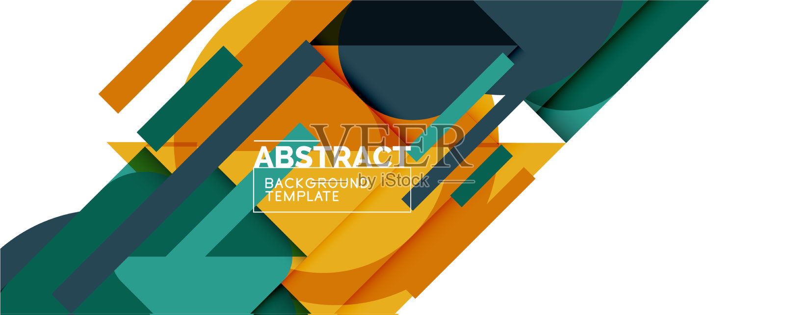 简单的圆圈和三角形是抽象的背景插画图片素材